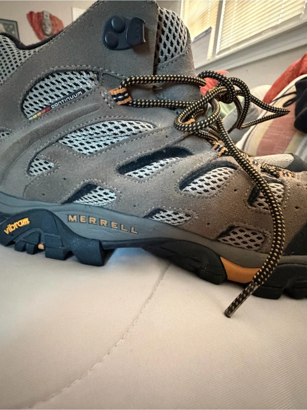 Merrell Men's Taupe and Black Rugged Trail Boots